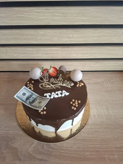 Tort de ciocolată „La mulți ani, tata